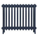 Grace - Anthracite Cast Iron Column Radiator H600mm x W756mm 4 Column - Wall Hung