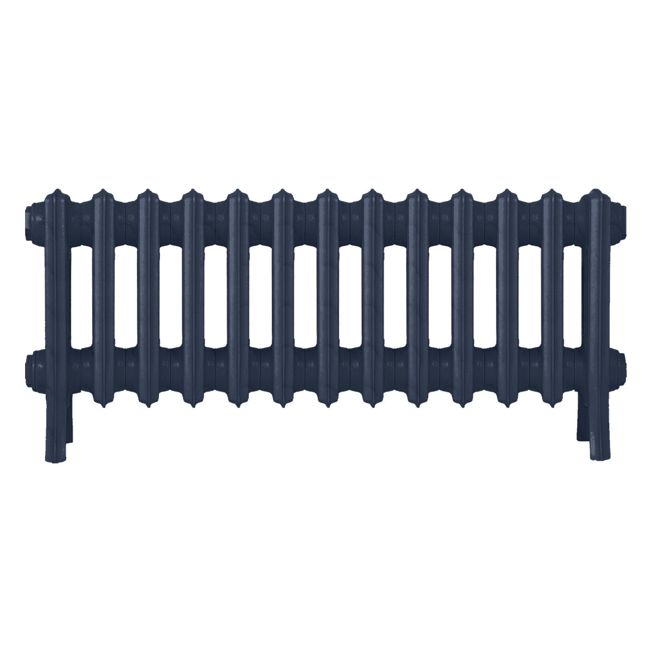 Grace - Anthracite Cast Iron Column Radiator H300mm x W817mm 4 Column - Wall Hung