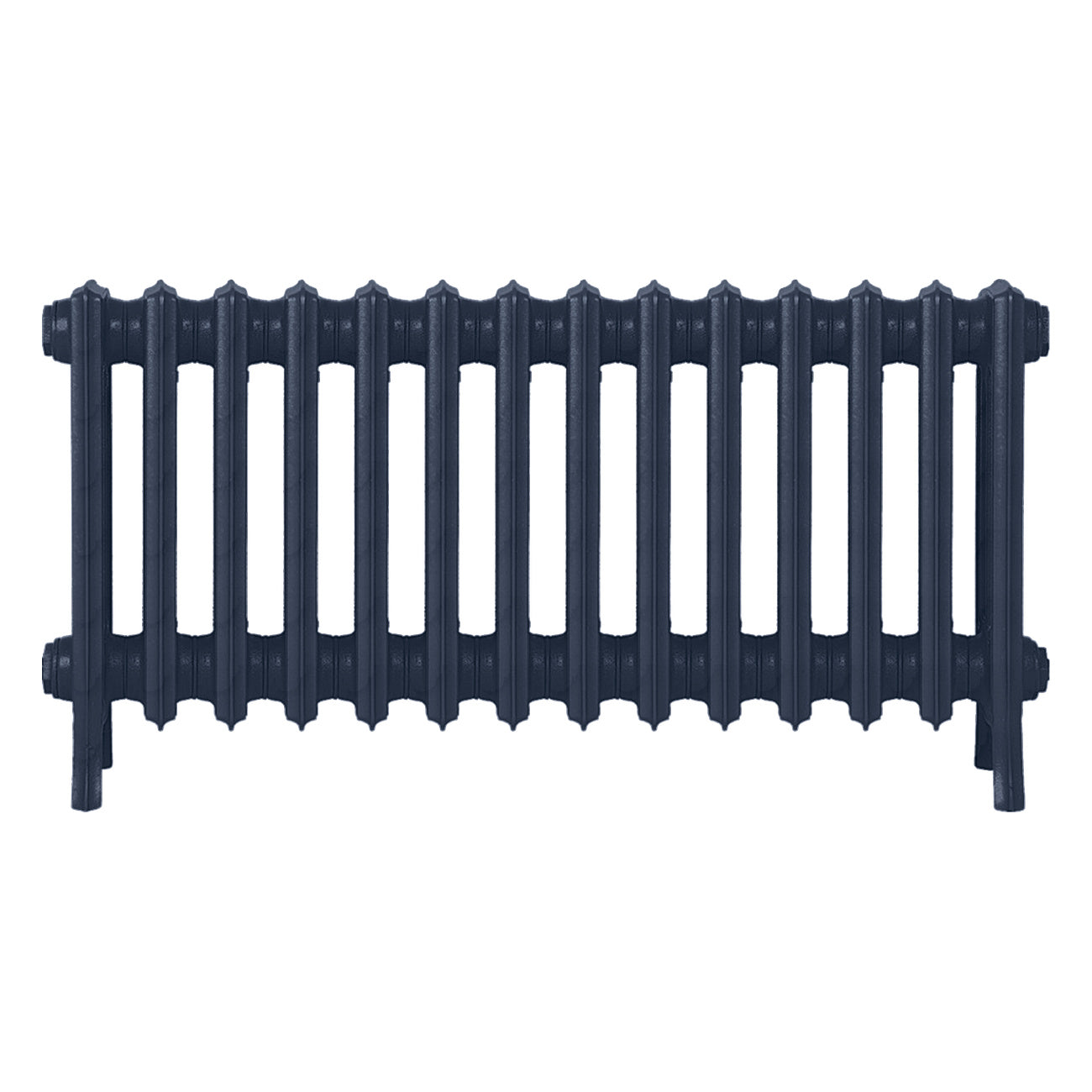 Grace - Anthracite Cast Iron Column Radiator H500mm x W877mm 4 Column - Floor Standing