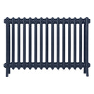 Grace - Anthracite Cast Iron Column Radiator H600mm x W938mm 4 Column - Wall Hung
