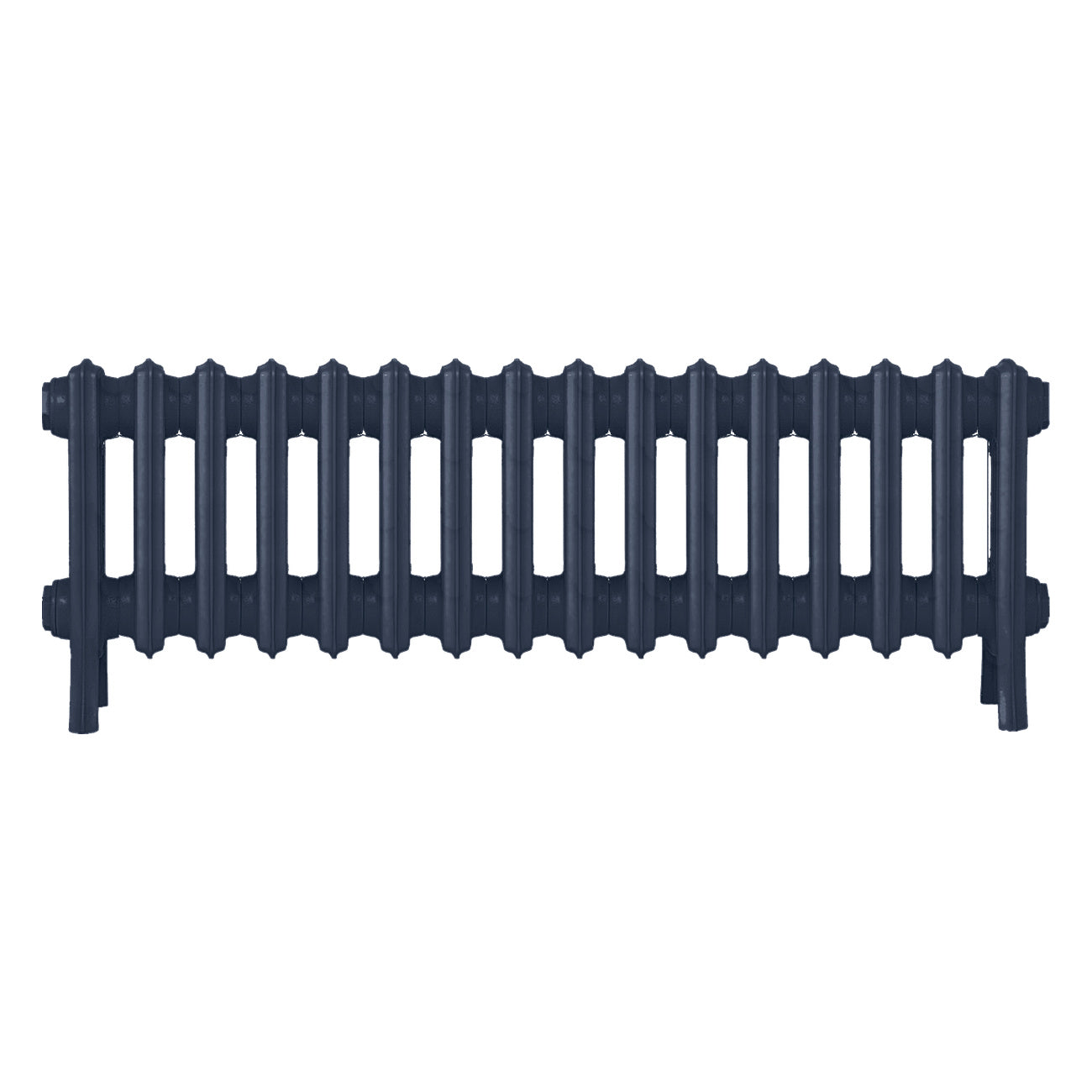 Grace - Anthracite Cast Iron Column Radiator H300mm x W998mm 4 Column - Wall Hung