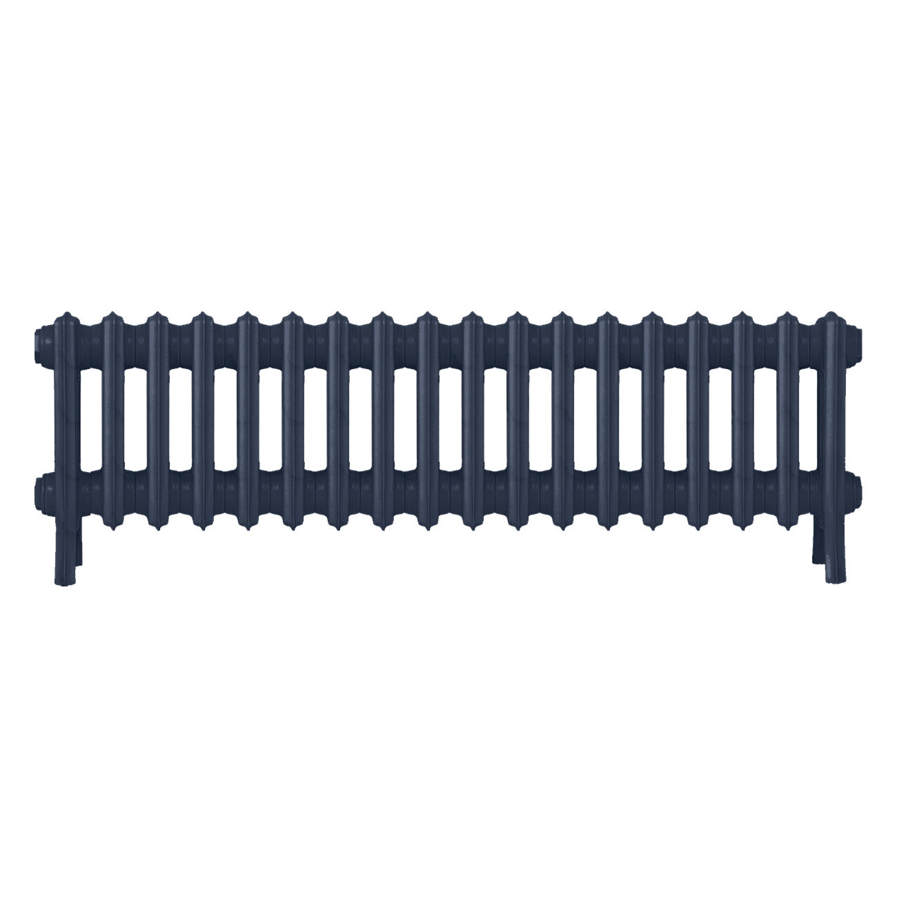 Grace - Anthracite Cast Iron Column Radiator H300mm x W1119mm 4 Column - Wall Hung
