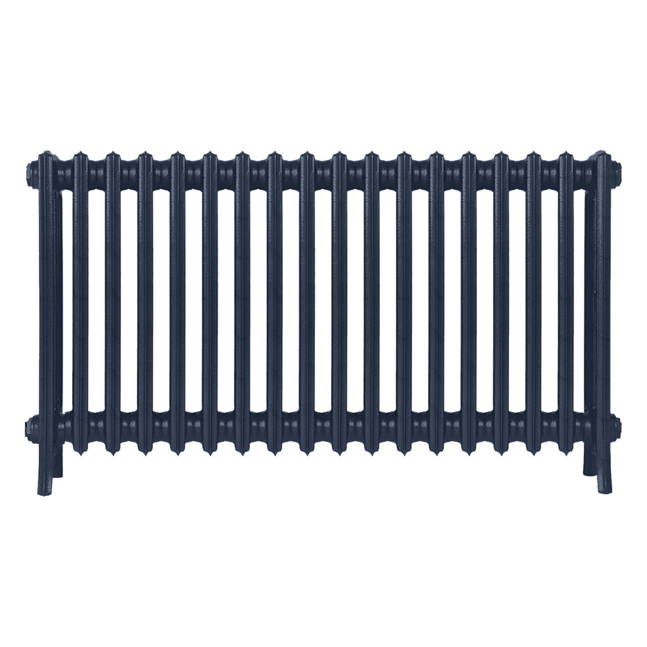 Grace - Anthracite Cast Iron Column Radiator H600mm x W1119mm 4 Column - Wall Hung