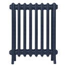 Grace - Anthracite Cast Iron Column Radiator H600mm x W514mm 4 Column - Wall Hung
