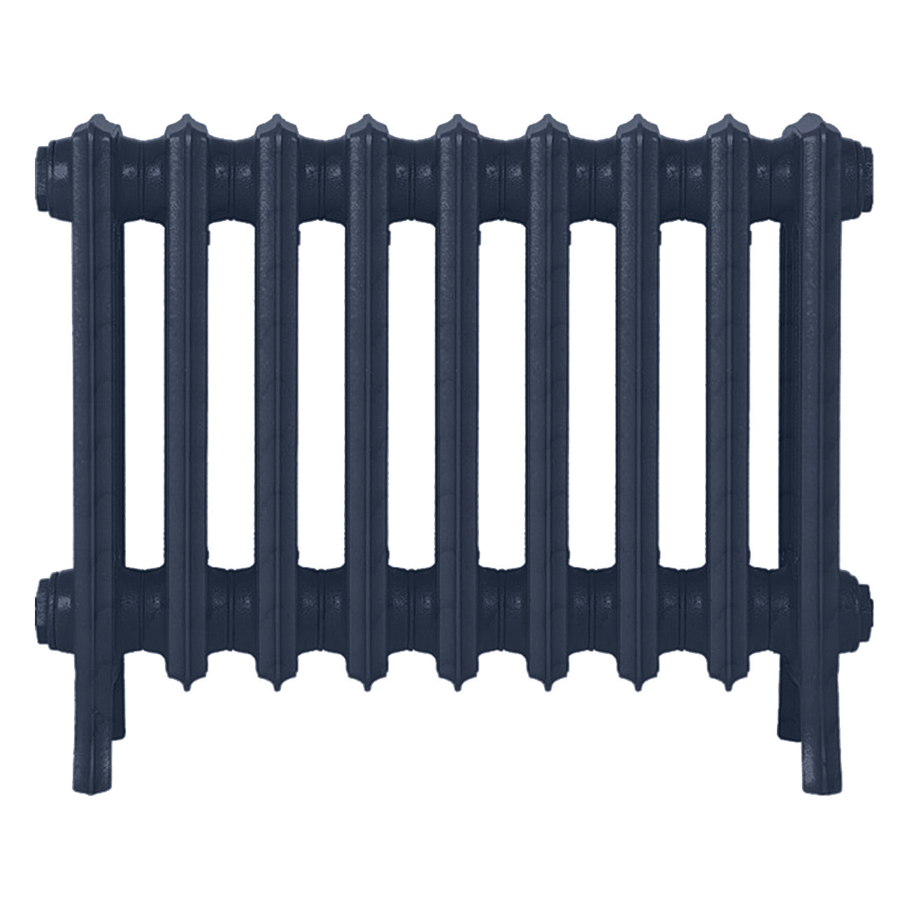Grace - Anthracite Cast Iron Column Radiator H500mm x W575mm 4 Column - Floor Standing