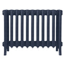 Grace - Anthracite Cast Iron Column Radiator H450mm x W696mm 6 Column - Wall Hung