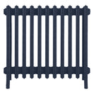 Grace - Anthracite Cast Iron Column Radiator H600mm x W696mm 6 Column - Wall Hung