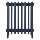 Grace - Anthracite Cast Iron Column Radiator H650mm x W514mm 6 Column - Floor Standing