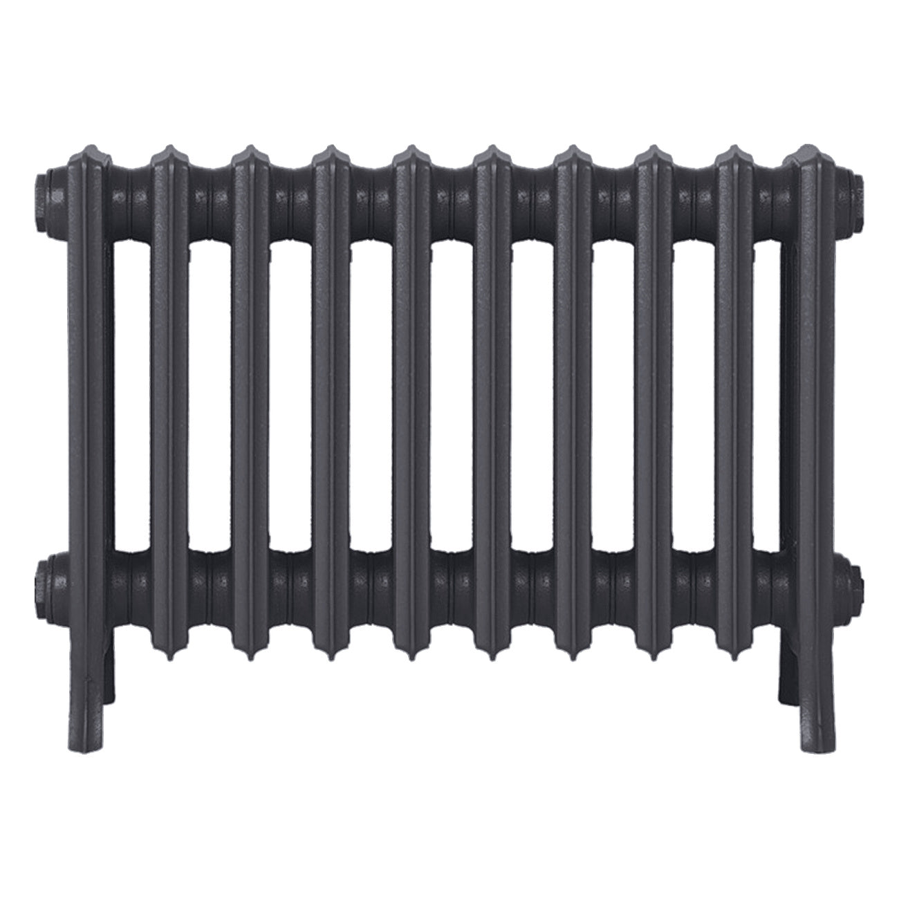 Grace - Black Iron Cast Iron Column Radiator H450mm x W635mm 4 Column - Wall Hung