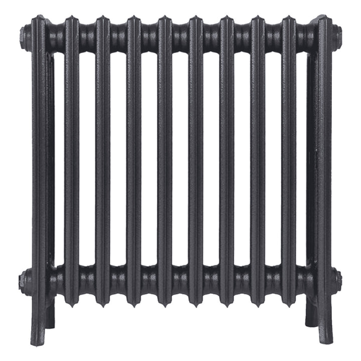 Grace - Black Iron Cast Iron Column Radiator H650mm x W635mm 4 Column - Floor Standing