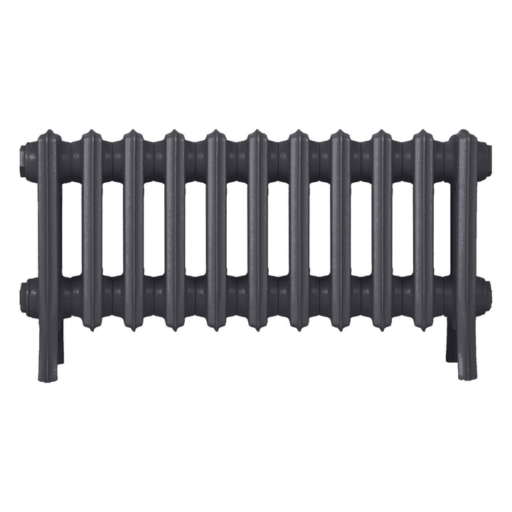 Grace - Black Iron Cast Iron Column Radiator H350mm x W696mm 4 Column - Floor Standing
