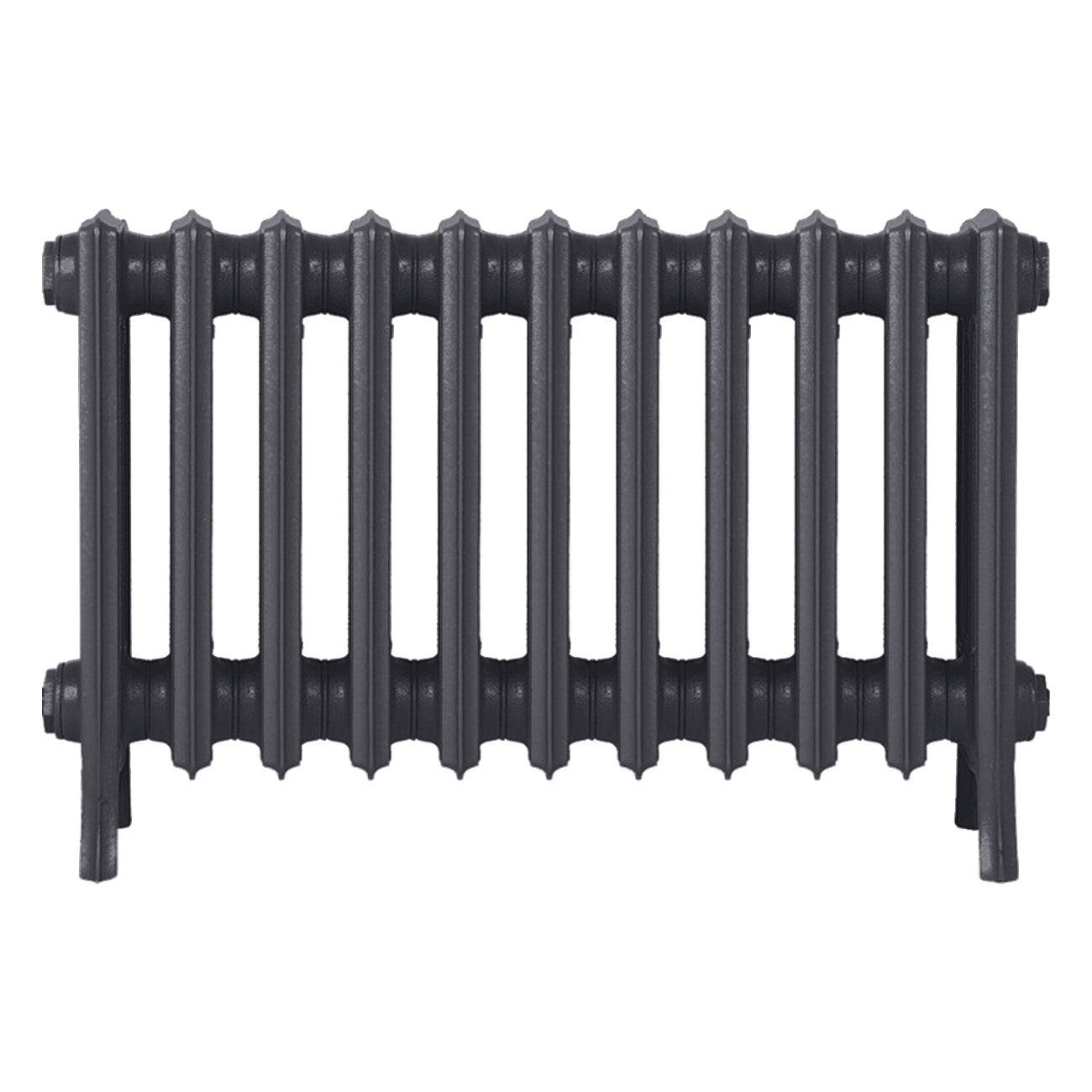 Grace - Black Iron Cast Iron Column Radiator H450mm x W696mm 4 Column - Wall Hung