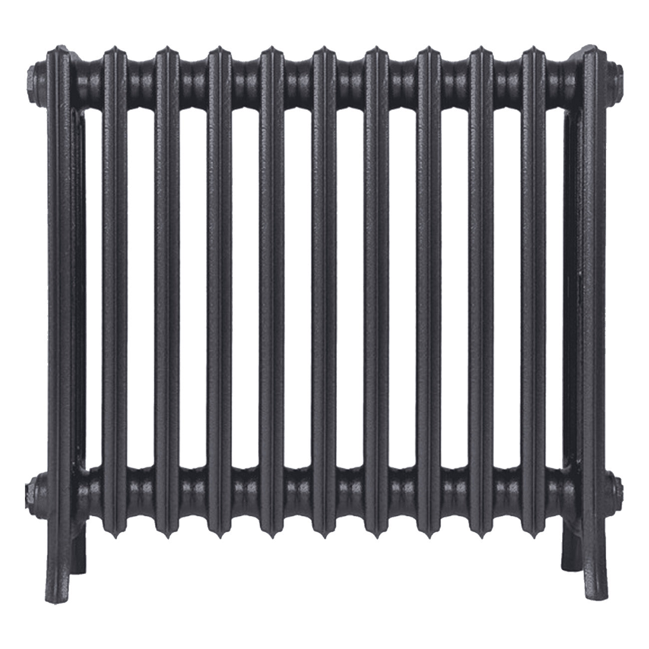 Grace - Black Iron Cast Iron Column Radiator H650mm x W696mm 4 Column - Floor Standing