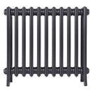 Grace - Black Iron Cast Iron Column Radiator H650mm x W696mm 4 Column - Floor Standing
