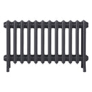 Grace - Black Iron Cast Iron Column Radiator H450mm x W756mm 4 Column - Wall Hung