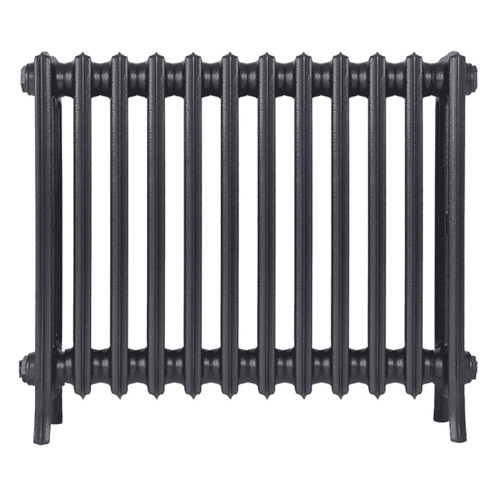Grace - Black Iron Cast Iron Column Radiator H650mm x W756mm 4 Column - Floor Standing