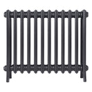 Grace - Black Iron Cast Iron Column Radiator H650mm x W756mm 4 Column - Floor Standing