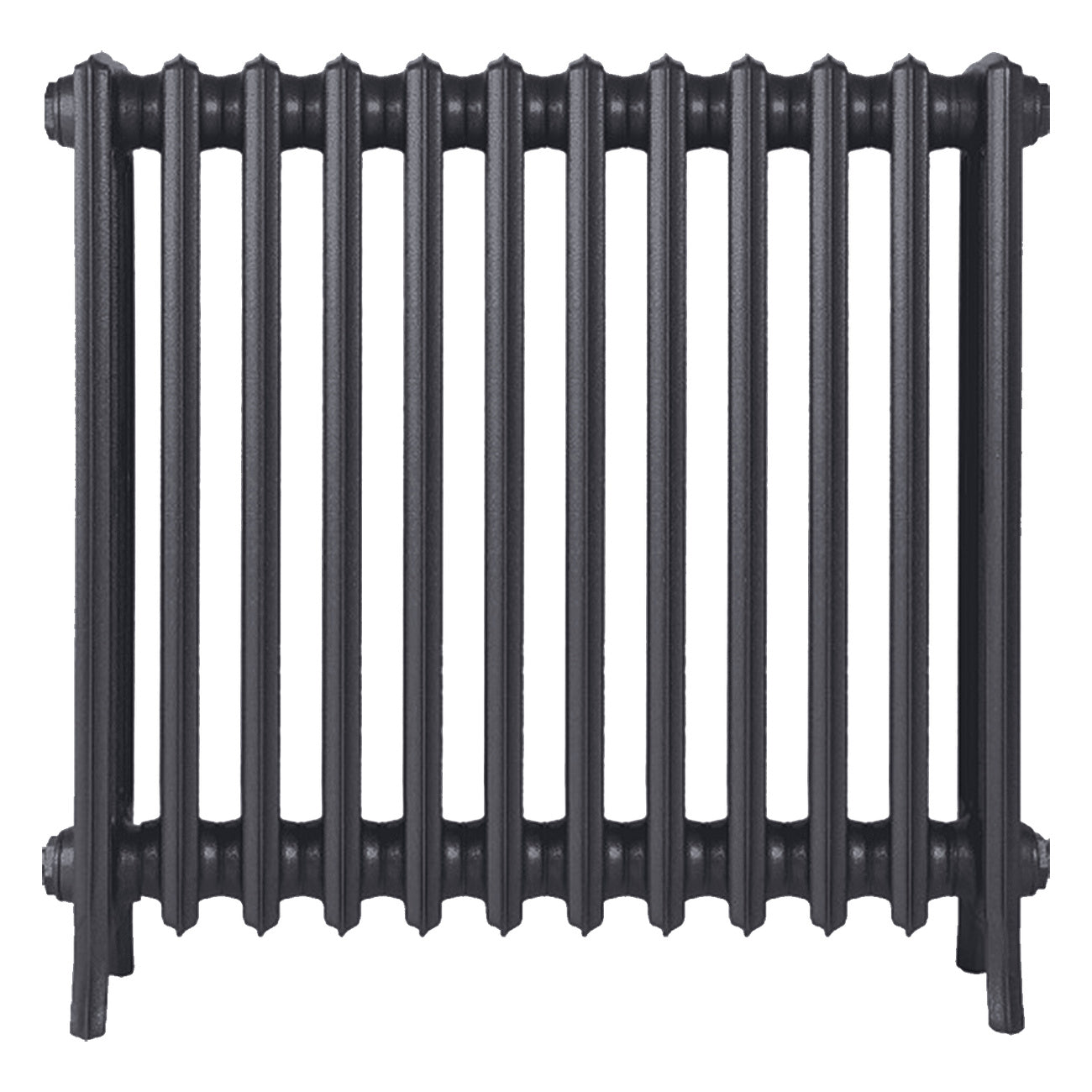 Grace - Black Iron Cast Iron Column Radiator H700mm x W756mm 4 Column - Wall Hung