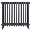 Grace - Black Iron Cast Iron Column Radiator H700mm x W756mm 4 Column - Wall Hung