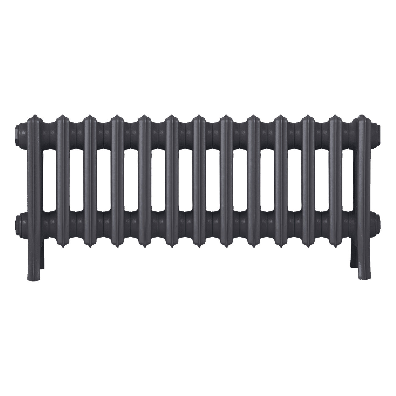 Grace - Black Iron Cast Iron Column Radiator H300mm x W817mm 4 Column - Wall Hung