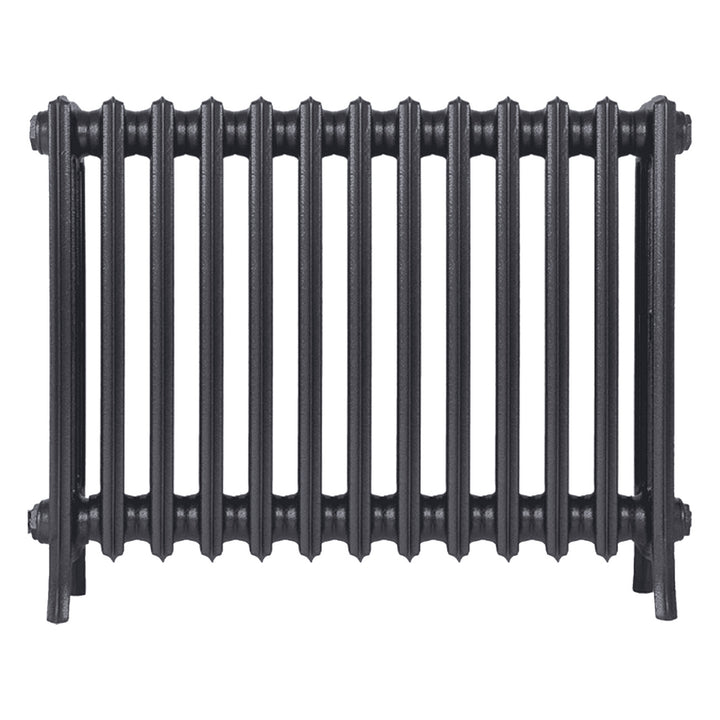 Grace - Black Iron Cast Iron Column Radiator H650mm x W817mm 4 Column - Floor Standing