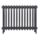 Grace - Black Iron Cast Iron Column Radiator H650mm x W817mm 4 Column - Floor Standing
