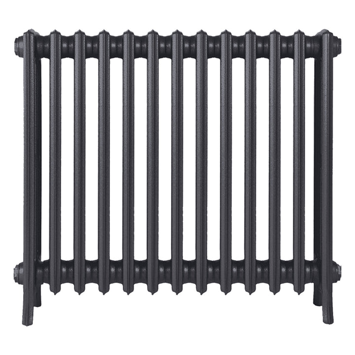 Grace - Black Iron Cast Iron Column Radiator H700mm x W817mm 4 Column - Wall Hung