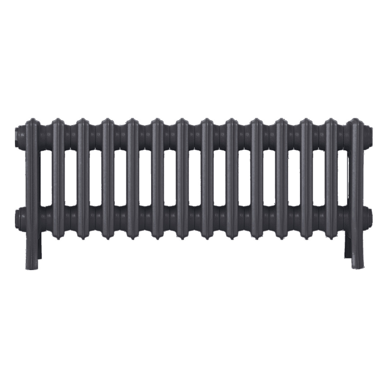 Grace - Black Iron Cast Iron Column Radiator H350mm x W877mm 4 Column - Floor Standing
