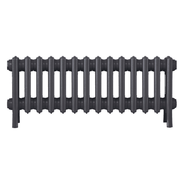 Grace - Black Iron Cast Iron Column Radiator H350mm x W877mm 4 Column - Floor Standing