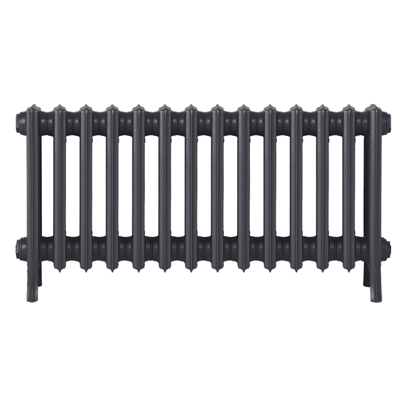 Grace - Black Iron Cast Iron Column Radiator H450mm x W877mm 4 Column - Wall Hung