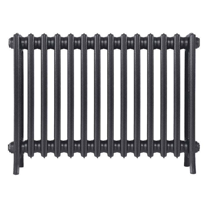 Grace - Black Iron Cast Iron Column Radiator H650mm x W877mm 4 Column - Floor Standing