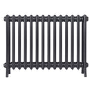Grace - Black Iron Cast Iron Column Radiator H650mm x W877mm 4 Column - Floor Standing