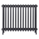 Grace - Black Iron Cast Iron Column Radiator H700mm x W877mm 4 Column - Wall Hung