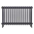 Grace - Black Iron Cast Iron Column Radiator H650mm x W938mm 4 Column - Floor Standing
