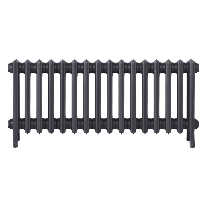 Grace - Black Iron Cast Iron Column Radiator H450mm x W998mm 4 Column - Wall Hung