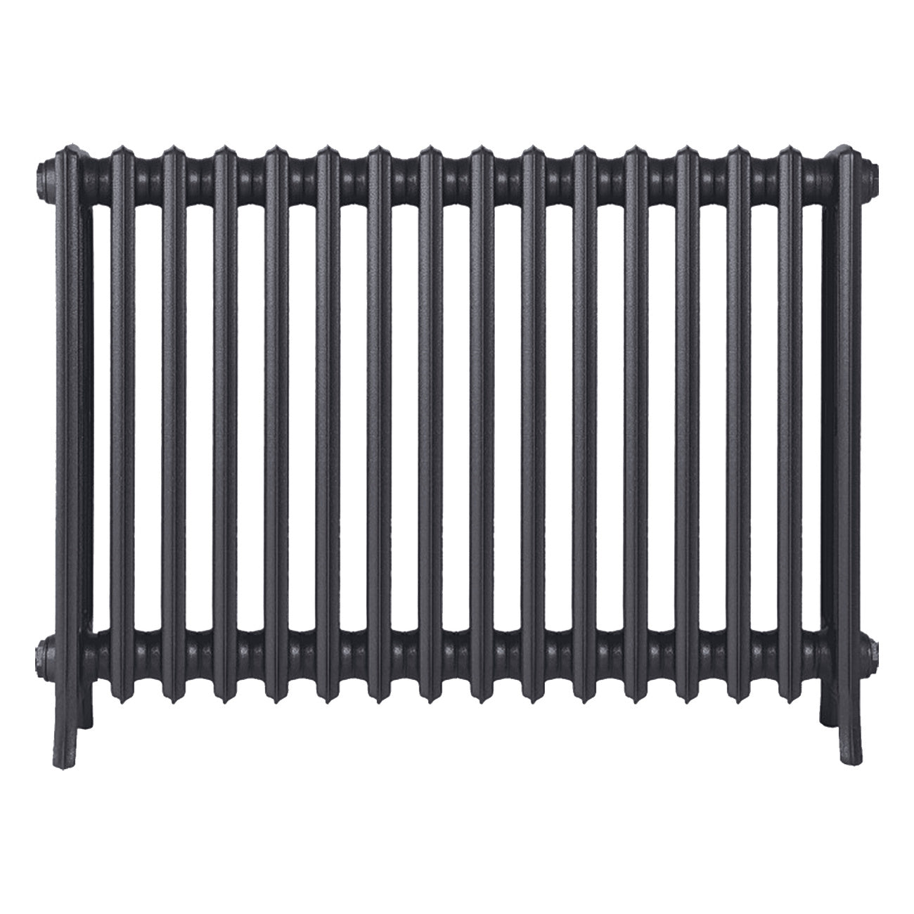 Grace - Black Iron Cast Iron Column Radiator H700mm x W998mm 4 Column - Wall Hung