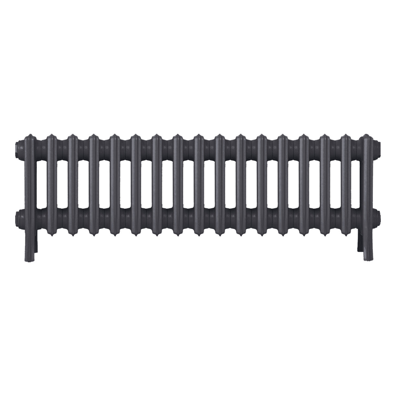 Grace - Black Iron Cast Iron Column Radiator H300mm x W1059mm 4 Column - Wall Hung