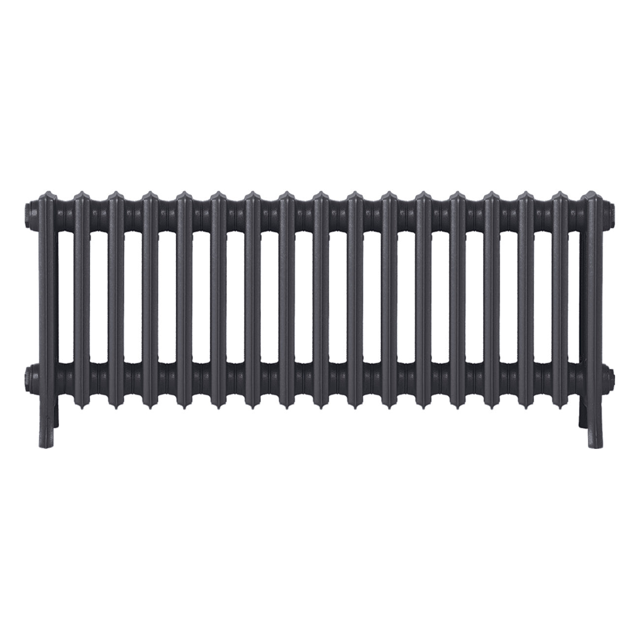 Grace - Black Iron Cast Iron Column Radiator H450mm x W1059mm 4 Column - Wall Hung