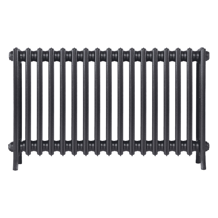 Grace - Black Iron Cast Iron Column Radiator H650mm x W1059mm 4 Column - Floor Standing