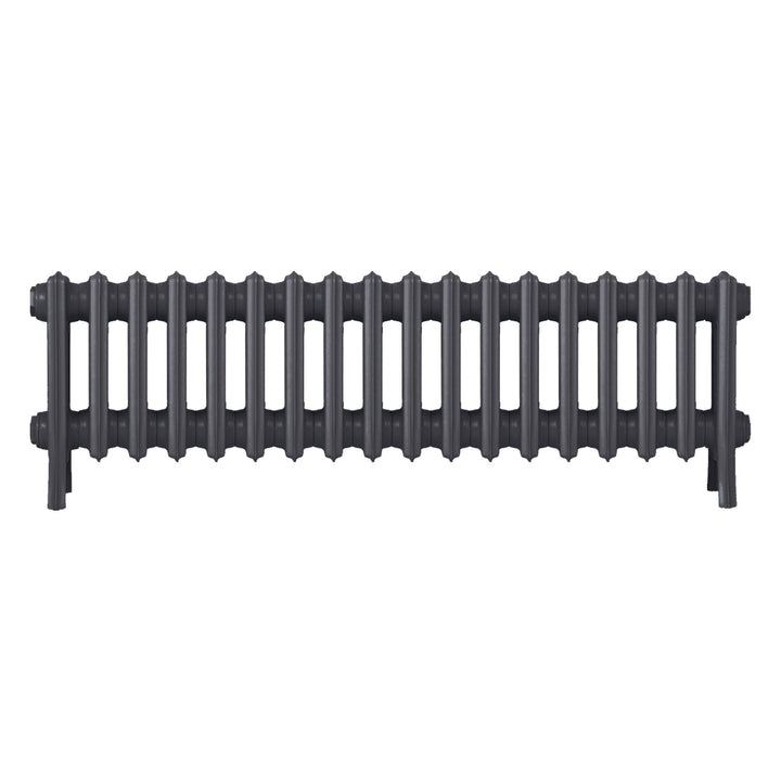 Grace - Black Iron Cast Iron Column Radiator H300mm x W1119mm 4 Column - Wall Hung