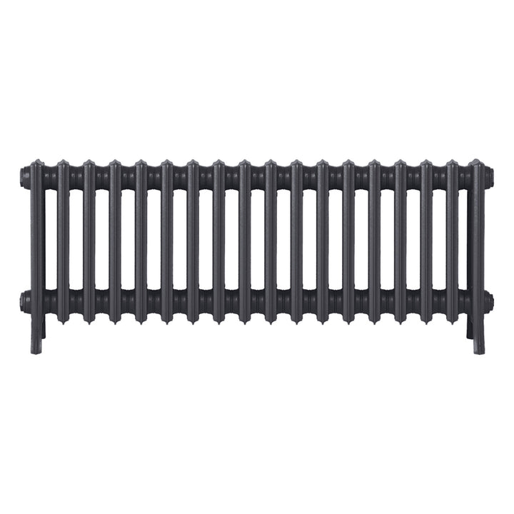 Grace - Black Iron Cast Iron Column Radiator H450mm x W1119mm 4 Column - Wall Hung