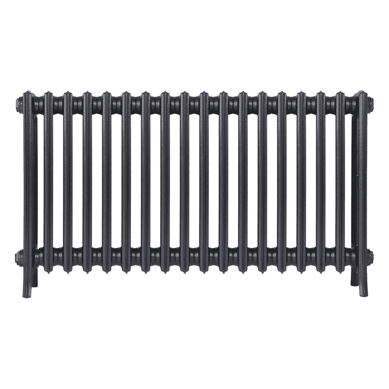 Grace - Black Iron Cast Iron Column Radiator H650mm x W1119mm 4 Column - Floor Standing