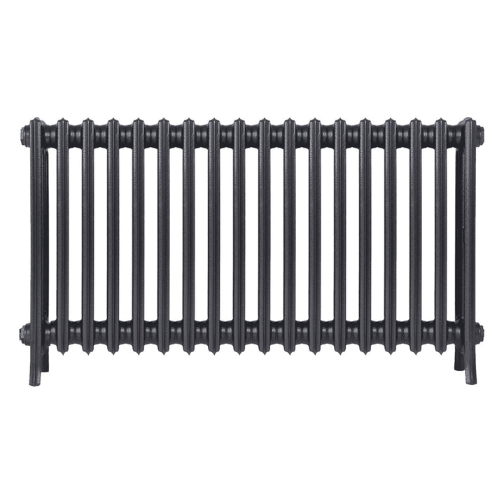 Grace - Black Iron Cast Iron Column Radiator H650mm x W1119mm 4 Column - Floor Standing