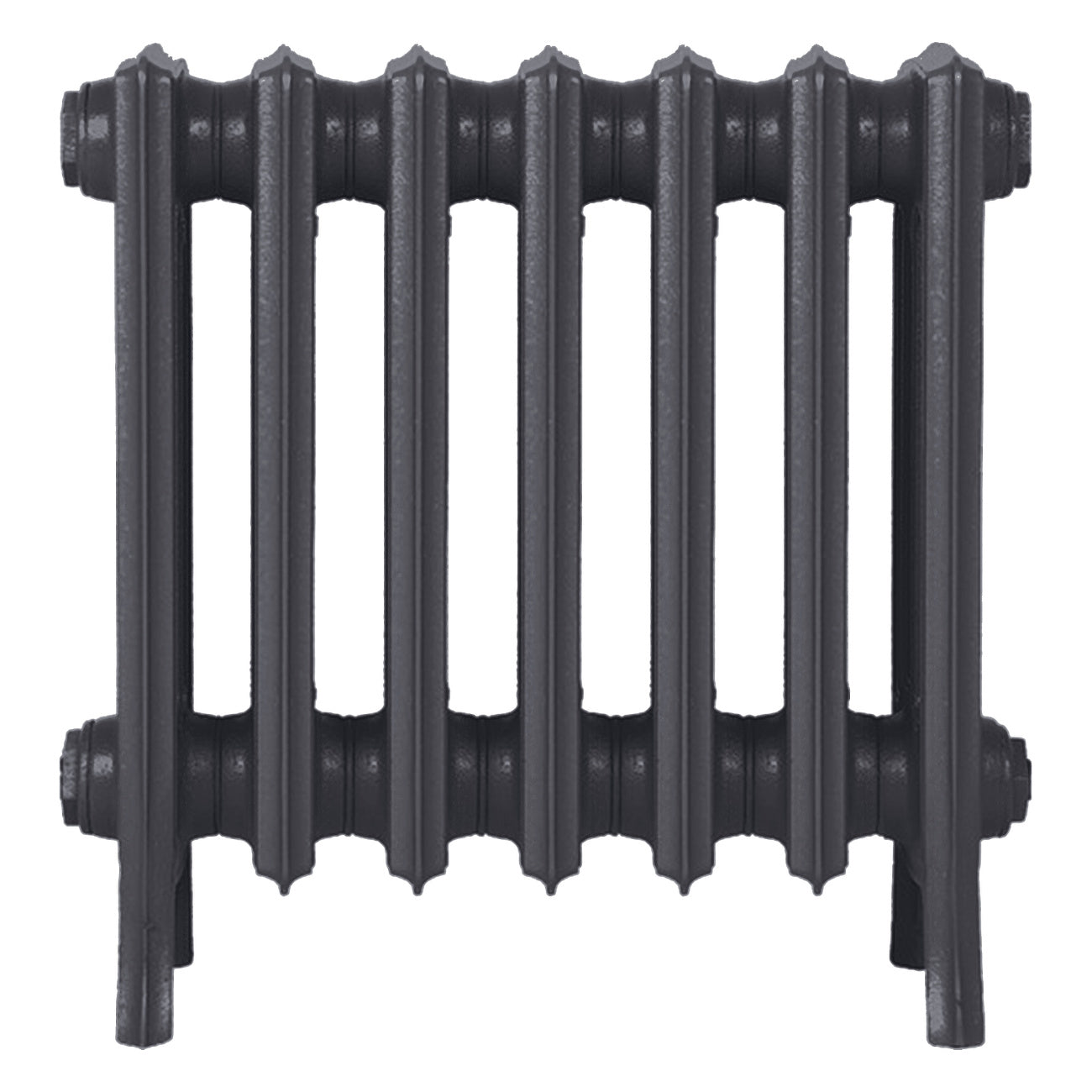 Grace - Black Iron Cast Iron Column Radiator H450mm x W454mm 4 Column - Wall Hung