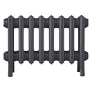 Grace - Black Iron Cast Iron Column Radiator H300mm x W514mm 4 Column - Wall Hung