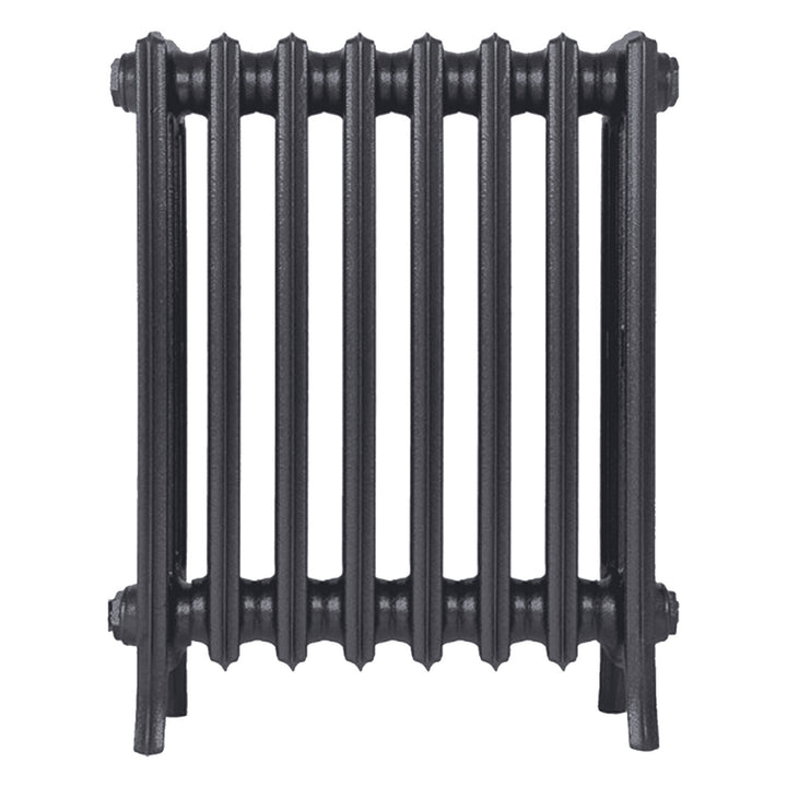 Grace - Black Iron Cast Iron Column Radiator H650mm x W514mm 4 Column - Floor Standing
