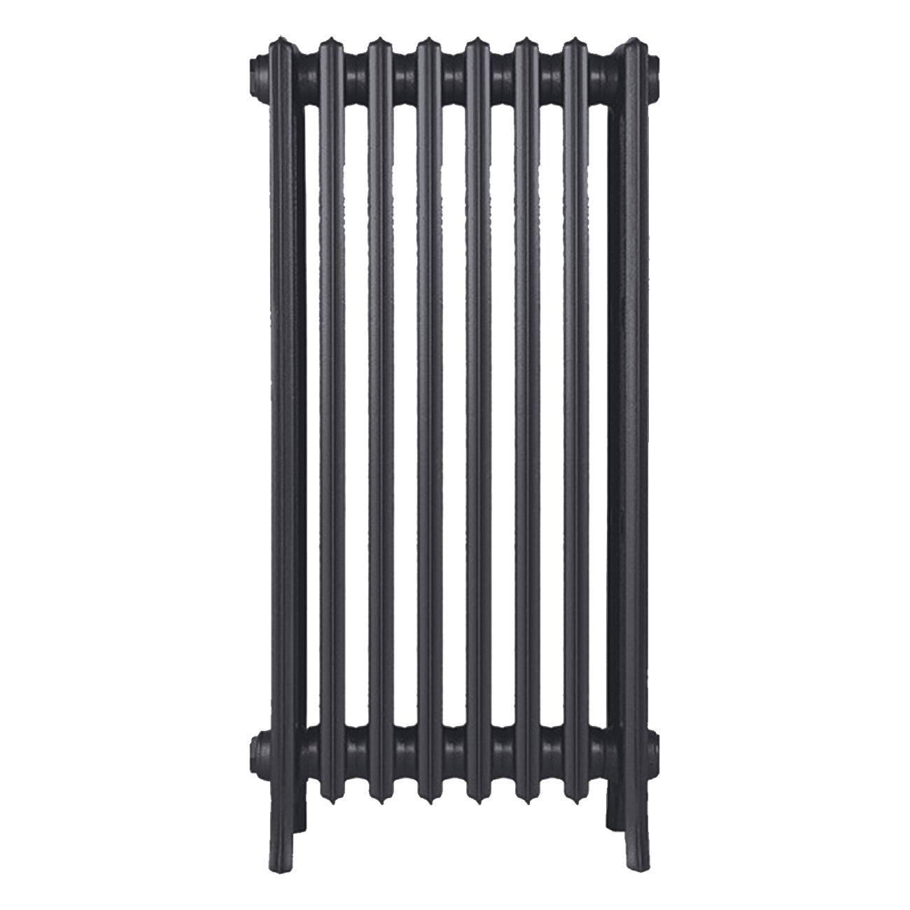 Grace - Black Iron Cast Iron Column Radiator H950mm x W514mm 4 Column - Floor Standing