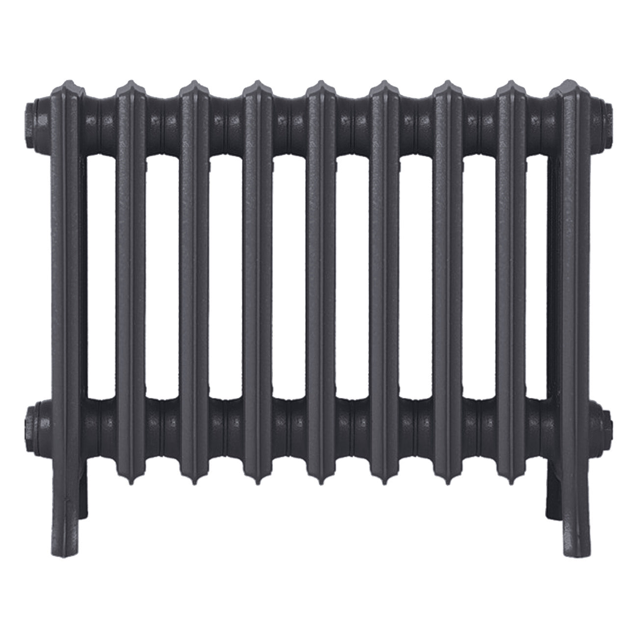 Grace - Black Iron Cast Iron Column Radiator H450mm x W575mm 4 Column - Wall Hung