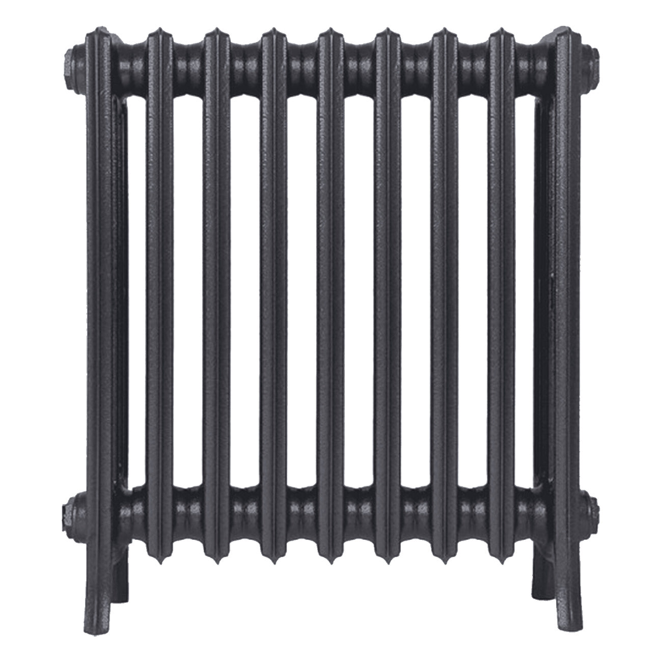 Grace - Black Iron Cast Iron Column Radiator H650mm x W575mm 4 Column - Floor Standing