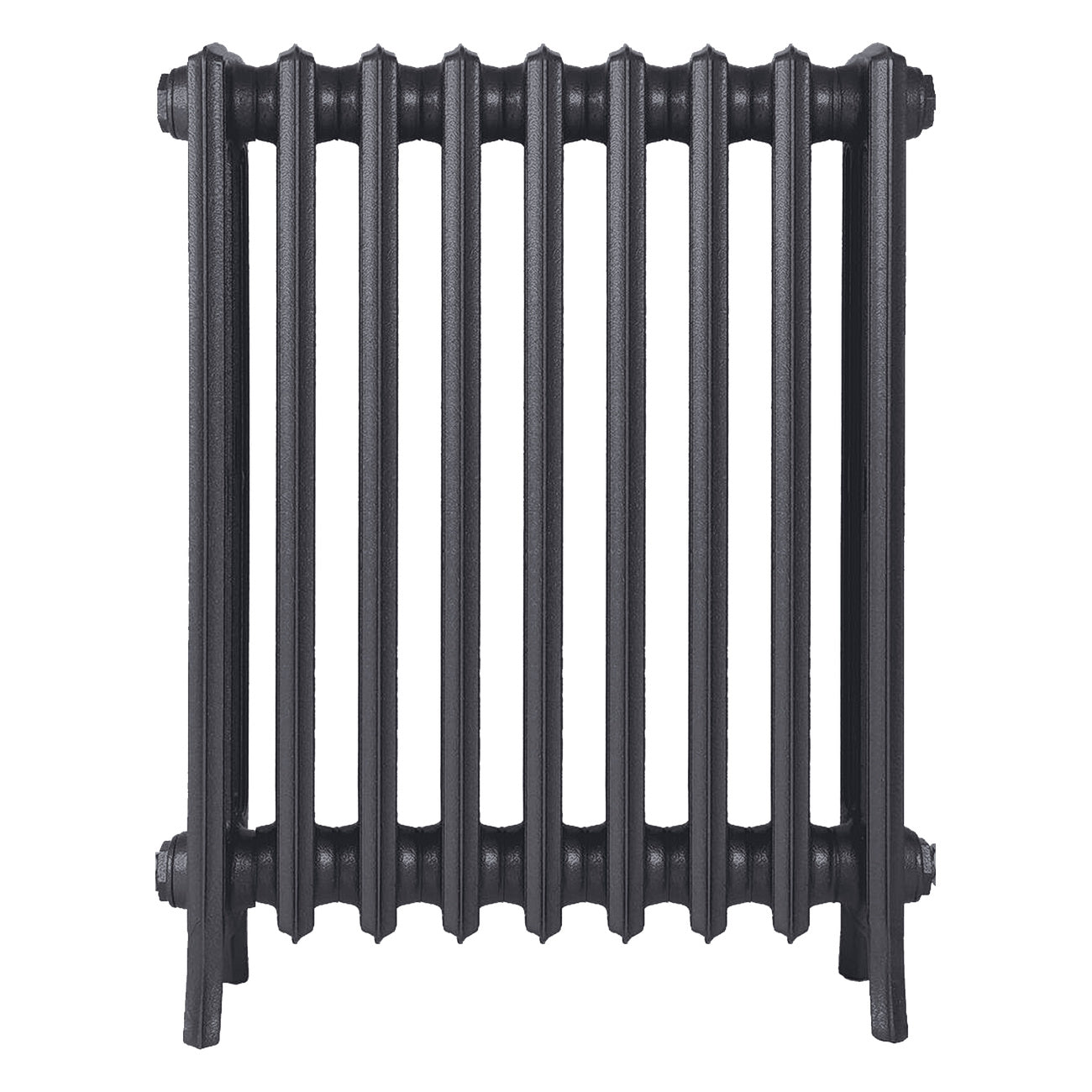 Grace - Black Iron Cast Iron Column Radiator H700mm x W575mm 4 Column - Wall Hung